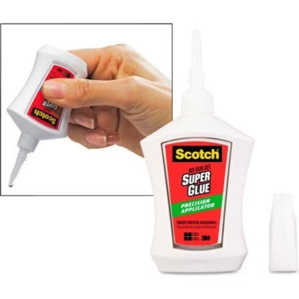 Scotch® Super Glue Gel, Precision Applicator, 0.14 oz, 3M, Mfr#: AD125