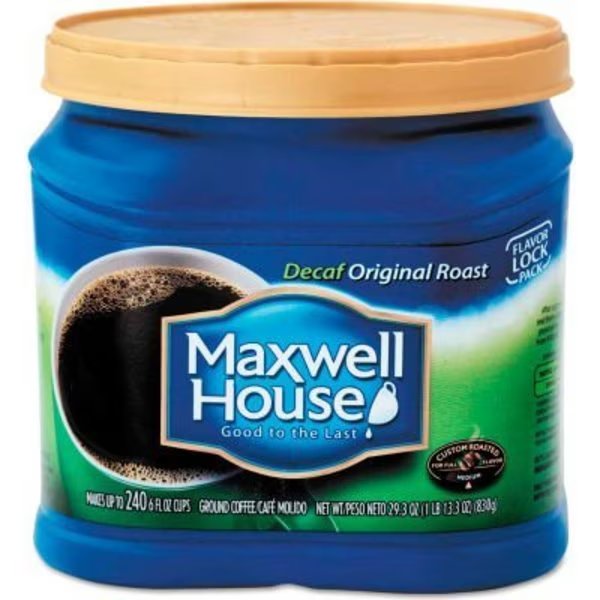 Maxwell House® Original Roast Coffee, Decaffeinated, 29.3 oz. Can, Kraft Foods, Mfr#: MWH04658