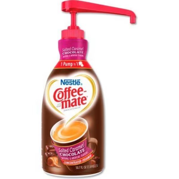 Coffee-mate¬Æ Liquid Creamer Pump Bottle, Salted Caramel Chocolate, 1.5 Liter, Nestle, Mfr#: 79976