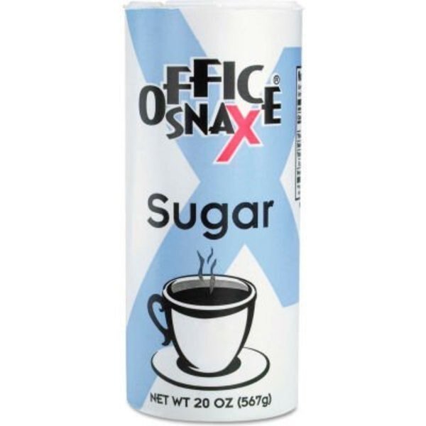 Office Snax¬Æ Reclosable Canister of Sugar, 20-oz, 24 per Carton, Office Snax, Mfr#: 00019CT