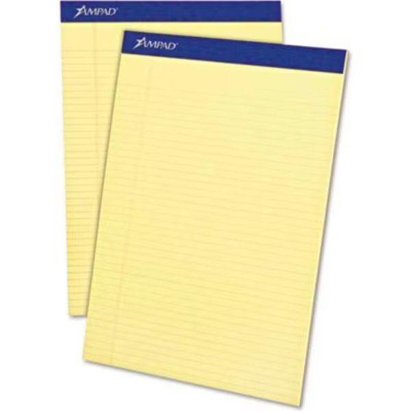 Esselte¬Æ Evidence Pad, 8-1/2" x 11-3/4", Narrow Ruled, Canary, 50 Sheet/Pad, 12 Pads/Pack, Esselte Pendaflex Corp., Mfr#: 20222