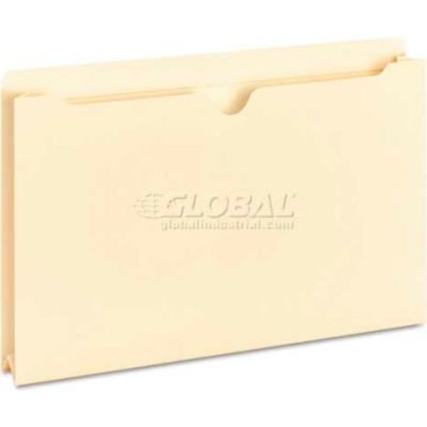 Universal® Manila File Jackets with Reinforced Tabs, 2" Expansion, Legal, Universal, Mfr#: UNV73800***