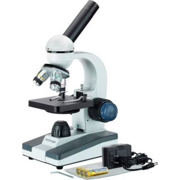 AmScope M150 40X-400X Cordless LED Monocular Microscope For Students, United Scope Llc., Mfr#: M150