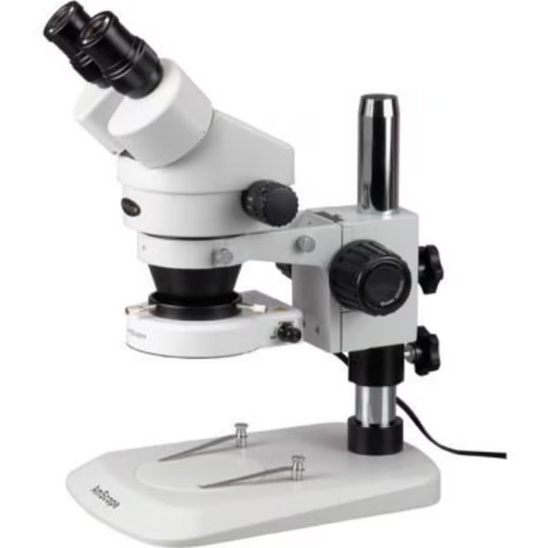 AmScope SM-1BNY-80S 7X-90X Stereo Zoom Inspection Microscope with 80-LED Ring Light, United Scope Llc., Mfr#: SM-1BNY-80S