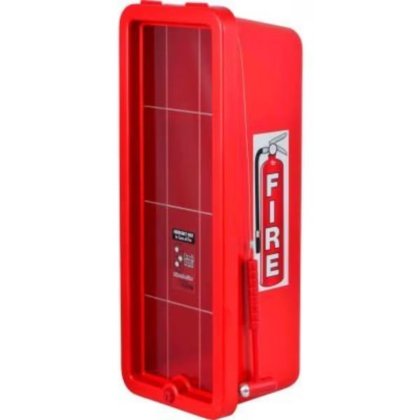Cato Chief Plastic Fire Extinguisher Cabinet, Fits 10 Lbs. Extinguisher, Red, Cato, Mfr#: 11051-H