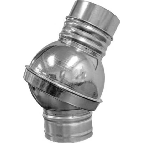US Duct Clamp Together Ball Joints, 6" Diameter, Galvanized, Us Duct, Mfr#: RBJ06.G