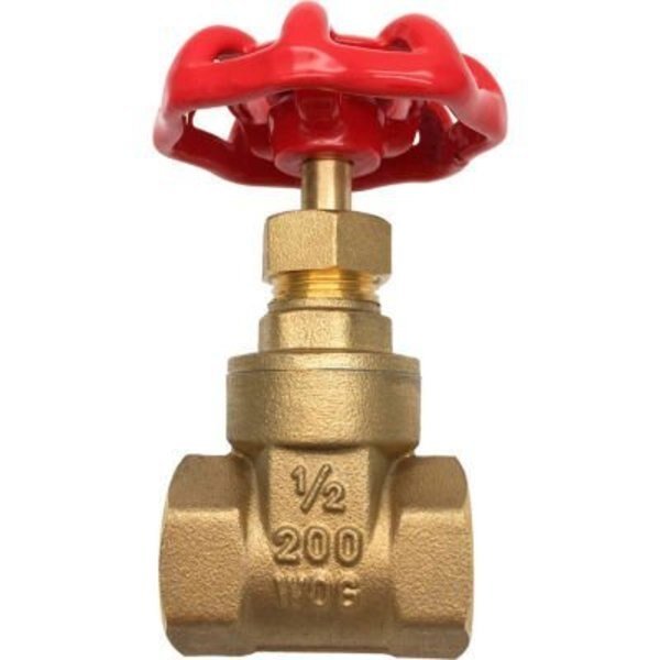 THEWORKS® LF Heavy Pattern Brass Gate Valve - 1/2 IPS, Robinson Tech International New Jersey, Mfr#: LFBV144