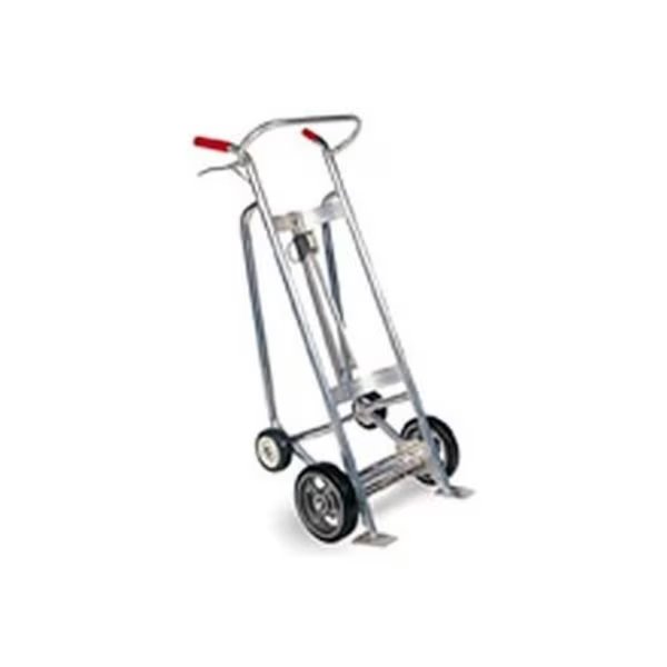 Valley CraftÂ EZY-Rol 4-Wheel Aluminum Drum Truck - Brakes - Rubber Wheels, Valley Craft, Mfr#: F83210A7