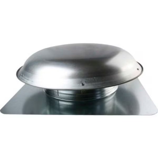 Cool Attic® Galvanized Steel Round Vent, 144" Sq. in NFA, Mill, 1/Pack, Ventamatic, Mfr#: VX25