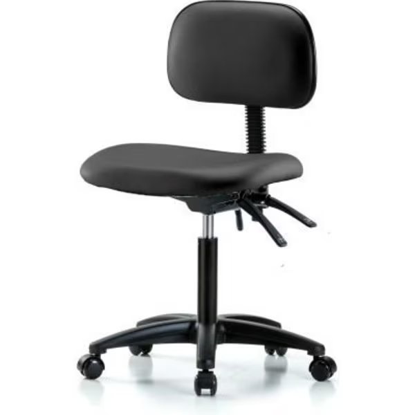 Multi-Purpose Industrial Chair W/ New Voyager Vinyl - Black, E Com, Mfr#: EVMBCH-RG-NF-RC-2140