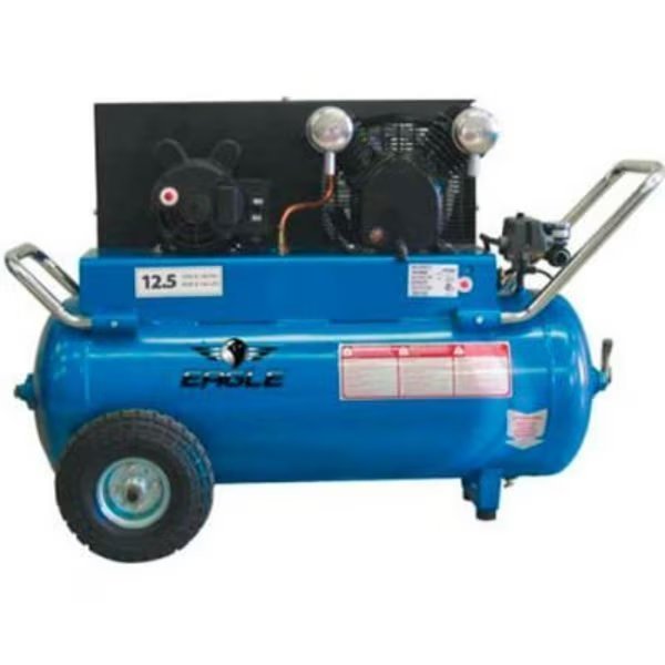 Eagle P4125H1, Portable Electric Air Compressor, 4 HP, 25 Gallon, Horizontal, 12.5 CFM, Wood Industries, Mfr#: P4125H1