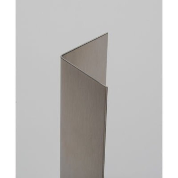 Western Fabricating 90¬∞ SS Corner Guard, 16 Ga., Sq. Corners, 48"Lx3-1/2"Wx3-1/2"H, Standard, Western Fabricating Llc, Mfr#: 35354816_90-degree_square-corner_standa