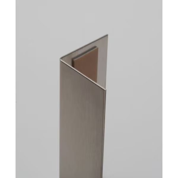 Western Fabricating 90¬∞ SS Corner Guard, 16 Ga., 3M Two Sided Tape, Sq. Corners, 60"Lx4"Wx4"H, Western Fabricating Llc, Mfr#: 40406016_90-degree_square-corner_tape