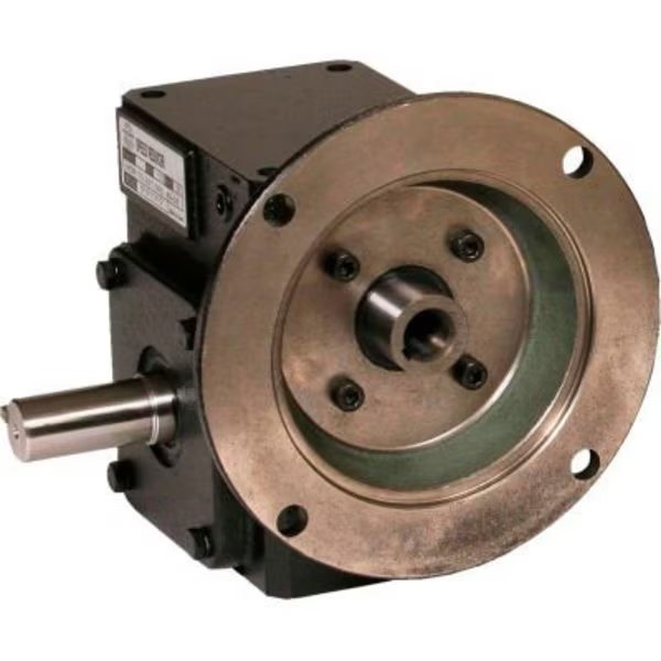 Worldwide HdRF154-60/1-L-56C Cast Iron Right Angle Worm Gear Reducer 60:1 Ratio 56C Frame, Worldwide Electric, Mfr#: HdRF154-60/1-L-56C