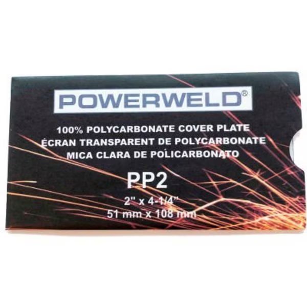 Powerweld® Cover Lens Clear Polycarbonate 2 X 4-1/4, Powerweld Inc, Mfr#: PP2