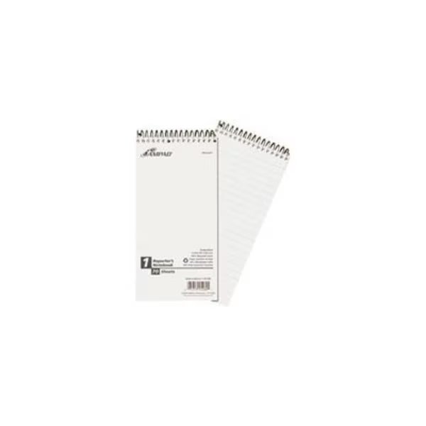 Reporter's Gregg Ruled Spiral Wirebound Notebook, 4x8, 70 White Sheets/Book, Ampad Corporation, Mfr#: AMP25280