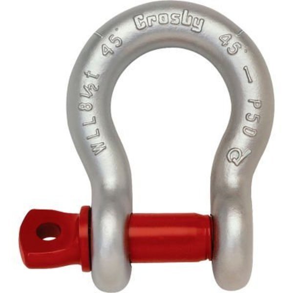 Crosby G-209 Galvanized Carbon Shackle SPA 1-1/4", 12T WLL, Mazzella, Mfr#: 1018570