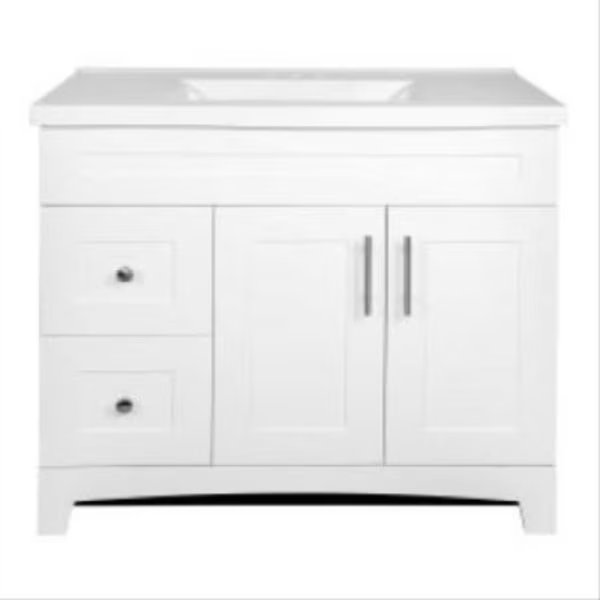 36WHT DRDraw VanCombo, Royal Cabinets, Mfr#: 80-8104-2-1603