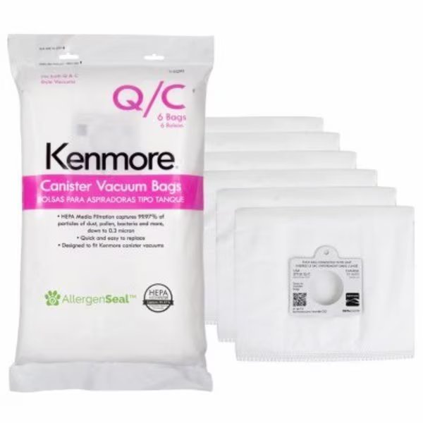 6PK Canister Bags, Kenmore, Mfr#: 53292