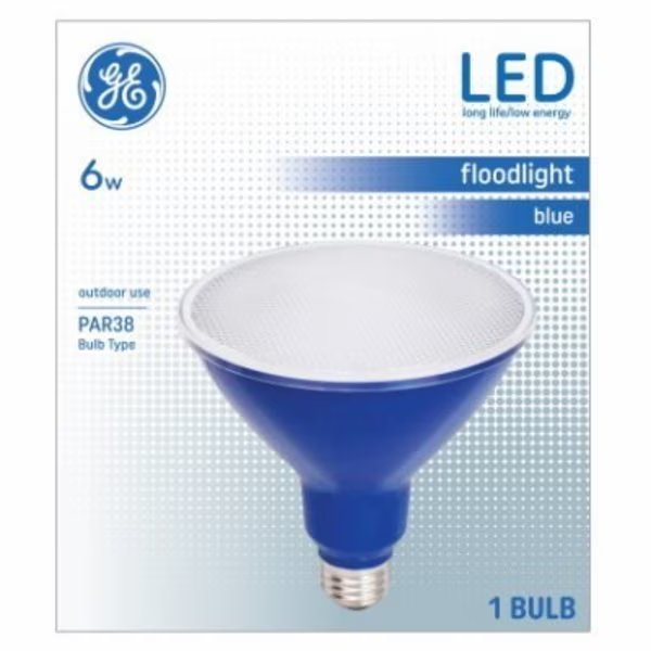 GE LED 6W PAR38 BLUBulb, Current, Mfr#: 93100882