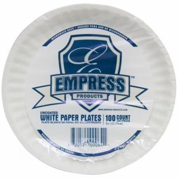 100CT 6 Paper Plate, Rj Schinner, Mfr#: E30200 00064