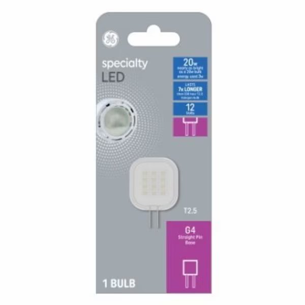GE LED 3W T25 G4 Bulb, Current, Mfr#: 93130146