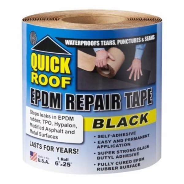 BLK EPDM 6x25' Tape, Cofair Products, Mfr#: BEPDM625