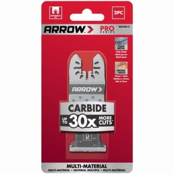 2PC138 TCT FlushBlade, 2PK, Arrow Fastener, Mfr#: OSC302-2