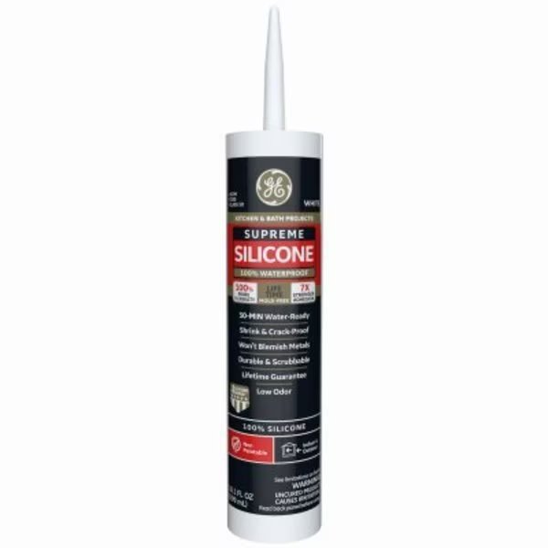 101OZ WHT Suprem Caulk, Henkel Ge Products, Mfr#: 2709108