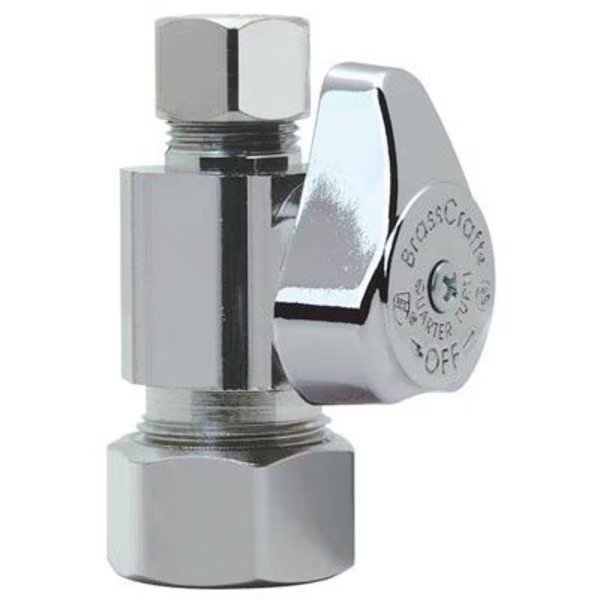 58x38CHR Straig Valve, Brass Craft Service Parts, Mfr#: G2CR14X CD
