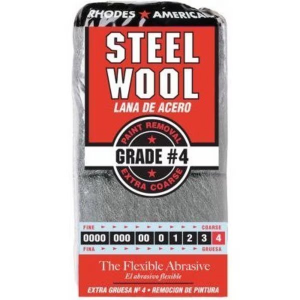 12PK No4 STL Wool Pad, Homax, Mfr#: 10121116