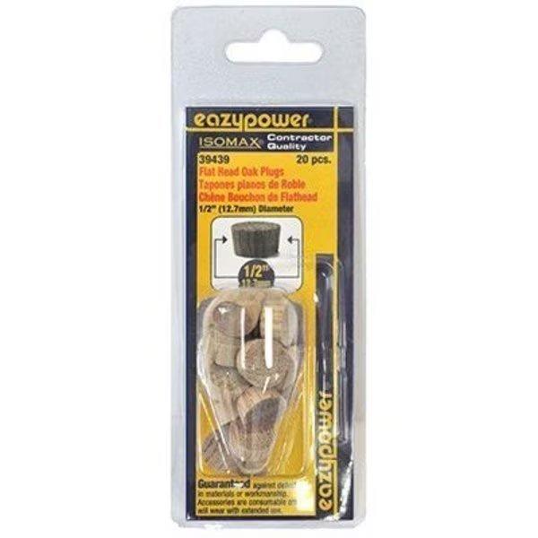 20PK 12FH Oak Plug, Eazypower, Mfr#: 30224