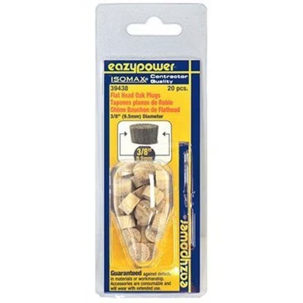 20PK 38 Oak FH Plug, Eazypower, Mfr#: 30223