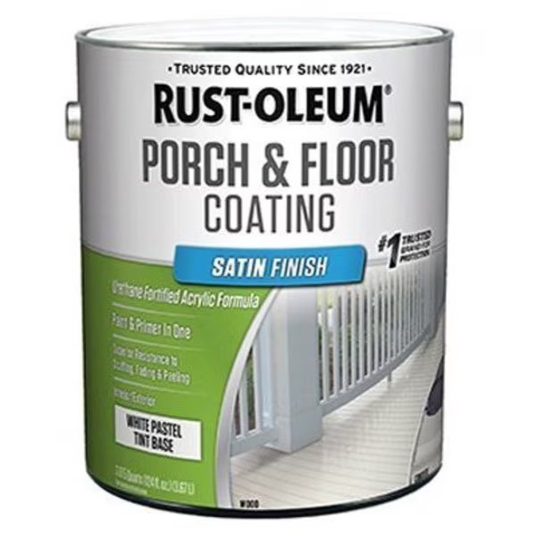 GAL WHT Sat Porch Paint, Rust-Oleum, Mfr#: 262360