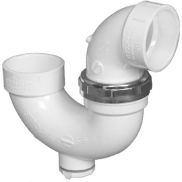 112 PVC ADJ P Trap, Charlotte Pipe And Foundry, Mfr#: PVC 00709X 0600HA
