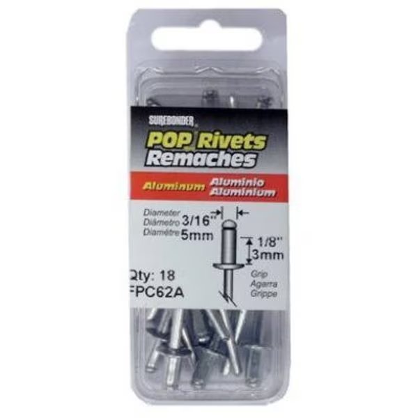 18PK Short ALU Rivet, Fpc, Mfr#: FPC62A