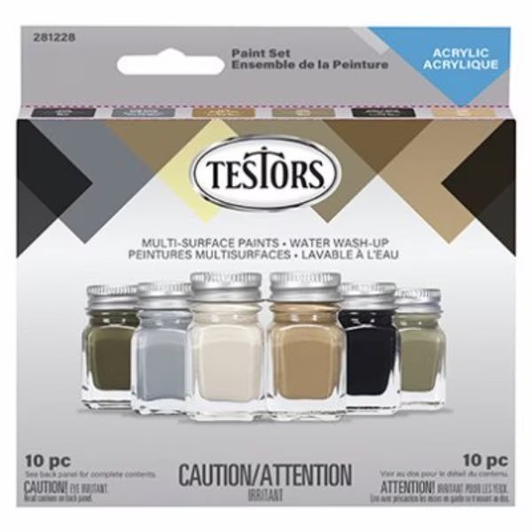 6Color FLT Acry Pod Set, Testors, Mfr#: 281228