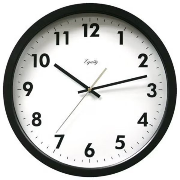 14 BLK Comm Wall Clock, La Crosse Technology, Mfr#: 25509
