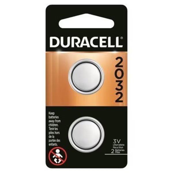 DURA2PK 3V 2032 Battery, Duracell, Mfr#: 66388