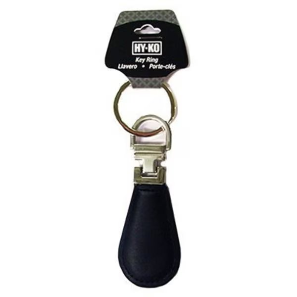 BLKSLV LTHR Key Ring, Hy-Ko Prod, Mfr#: KHO744