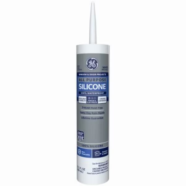 101OZ WHT Sili Caulk, Henkel Ge Products, Mfr#: 2749483