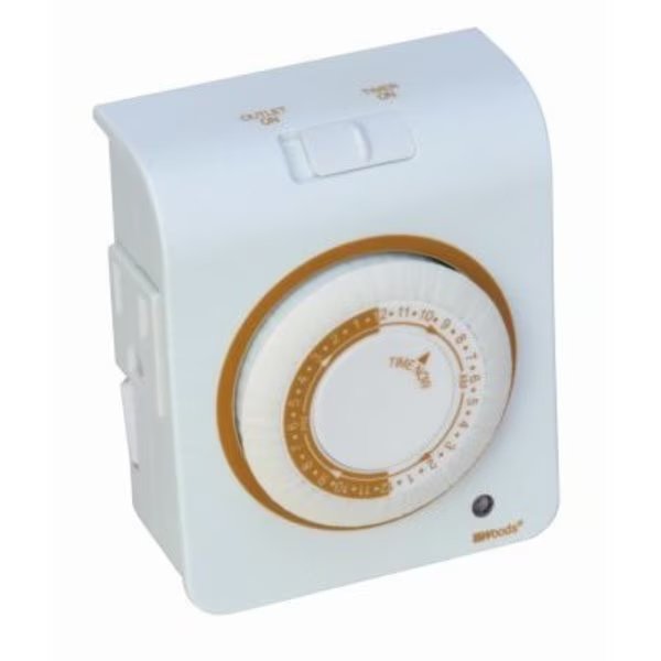 Ind WHT 24HR Mech Timer, Southwire, Mfr#: 50021WD