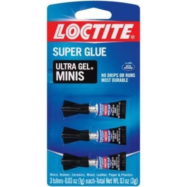 Super Glue UGel, 1 Gram, Pack of 3, Henkel, Mfr#: 1906107