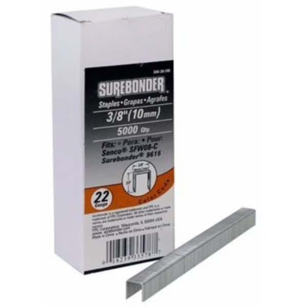 5000PK 22GA 38 Staple, Fpc, Mfr#: 300-38-5M