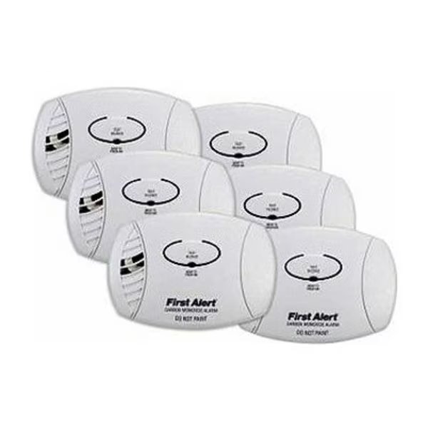 6PK Basic CO Alarm, First Alert Brk, Mfr#: CO400B6CP