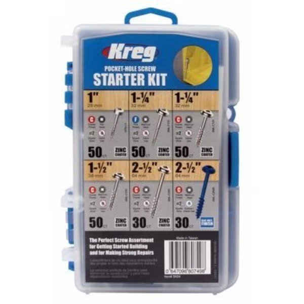 260PC Pock Hole Scr Kit, Kreg, Mfr#: SK04