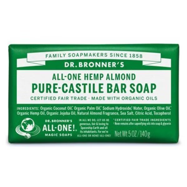 5OZ ALM Bar Cast Soap, Dr. Bronners, Mfr#: OBAL05