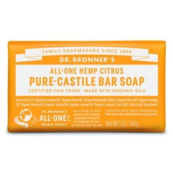 5OZ ORG Cast Bar Soap, Dr. Bronners, Mfr#: OBCT05