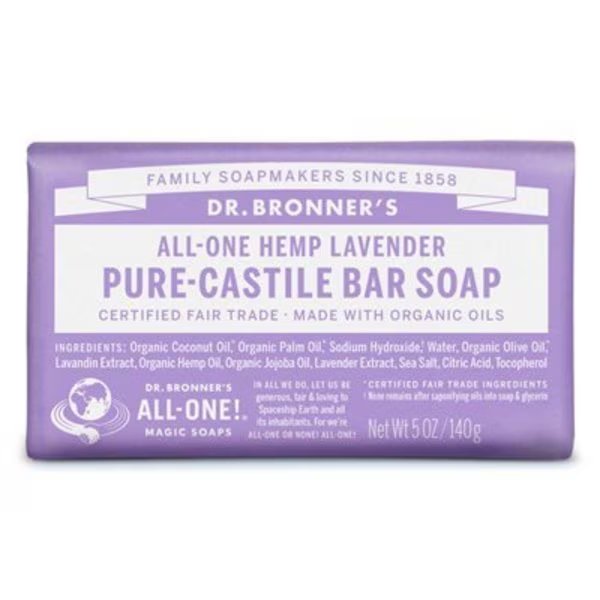 5OZ Lav Cast Bar Soap, Dr. Bronners, Mfr#: OBLA05