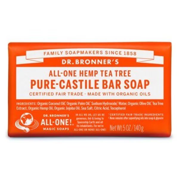 5OZ Tea Tree Bar Soap, Dr. Bronners, Mfr#: OBTT05